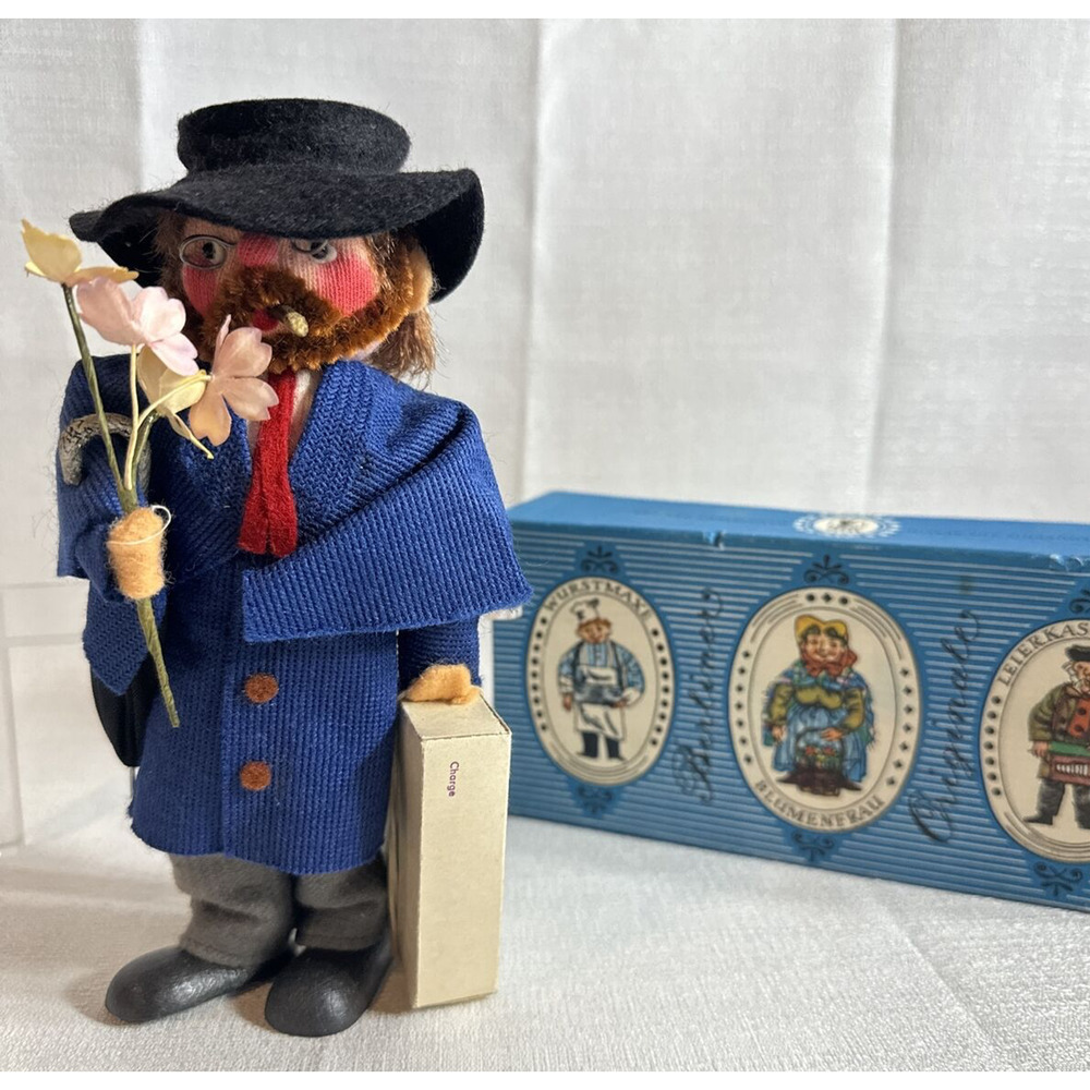 Berlin BERLINER Original 7" Cloth Doll Souvenir‎ European with box VINTAGE 79-81